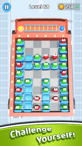 Bus Seat Jam 3D - Sorting Game ekran görüntüsü