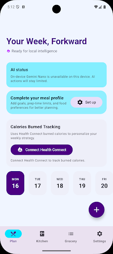 Forkward: Private AI Meal Prep ekran görüntüsü