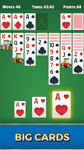 Solitaire - Classic Big Cards ekran görüntüsü