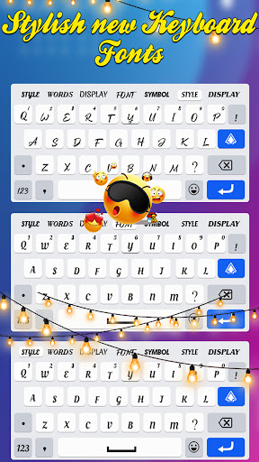 Klavye yazı stilleri : Fonts ekran görüntüsü