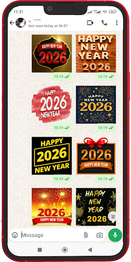 Happy New Year Stickers 2026 ekran görüntüsü