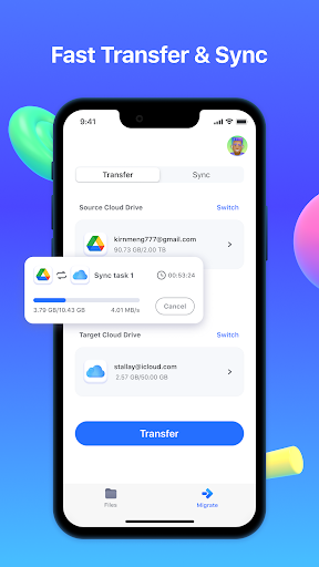 InClowdz - Cloud Transfer ekran görüntüsü