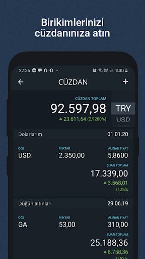 Döviz App - Anlık Altın, Borsa ekran görüntüsü