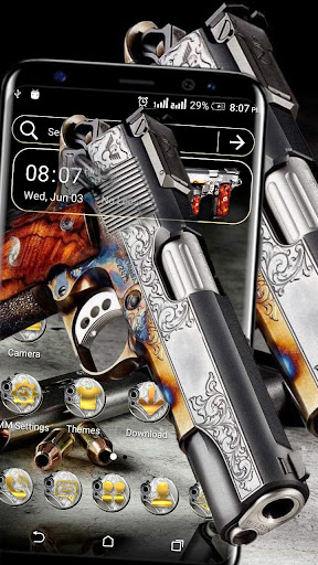 Fancy Gun Launcher Theme ekran görüntüsü