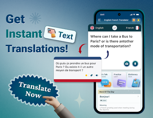 English French Translator ekran görüntüsü