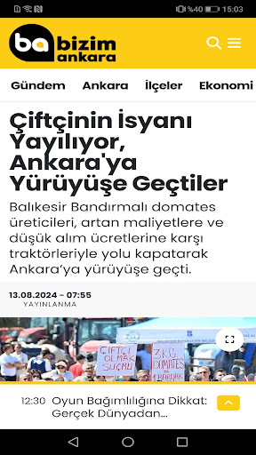 Bizim Ankara ekran görüntüsü