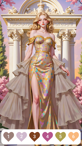 Gown Color - Paint by Number ekran görüntüsü
