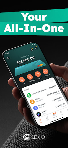 CEX.IO: Kripto Al Sat, Cüzdan ekran görüntüsü