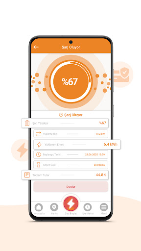 Rotawatt Araç Şarj Uygulaması ekran görüntüsü