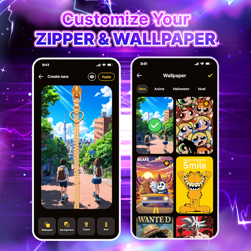 My Zipper: Zipper Lock Screen ekran görüntüsü