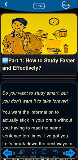 Study Tips ToBe better Student ekran görüntüsü