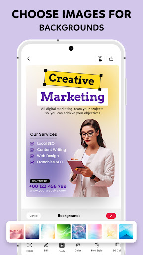 Poster Maker - AI Flyer Design ekran görüntüsü