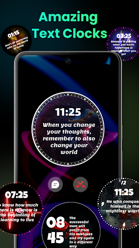 Analog Digital Clock Wallpaper ekran görüntüsü