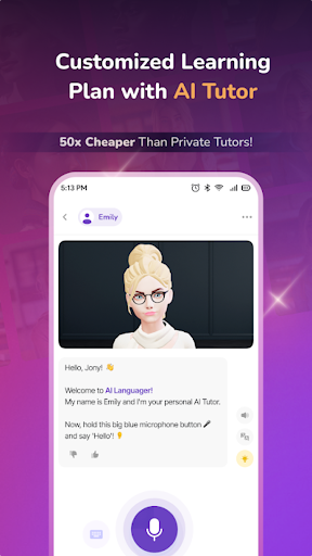 dAilogue: AI Tutor-Akıcı Olun ekran görüntüsü