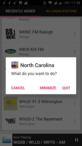North Carolina Radio Stations ekran görüntüsü