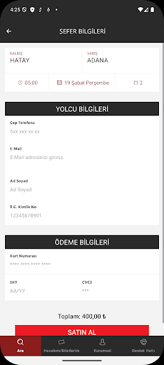 Hatay Öztur Turizm ekran görüntüsü