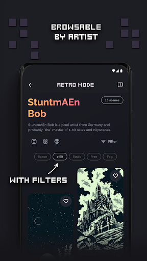 Retro Mode - Wallpapers ekran görüntüsü