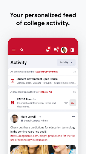MyWSSU mobile ekran görüntüsü