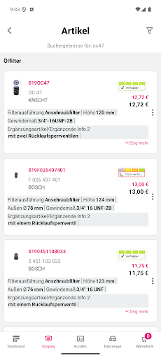 Klein Autoteile - Shop ekran görüntüsü