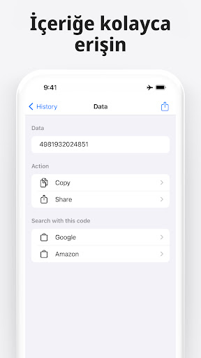 Barkod Okuyucu - QR Tarayıcı ekran görüntüsü