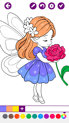 Fairies Coloring Book for Kids ekran görüntüsü