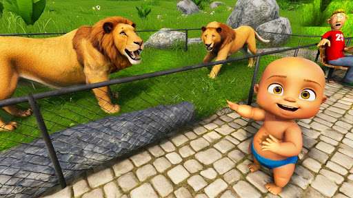 Naughty Baby 3D: Daddy Zoo Fun ekran görüntüsü