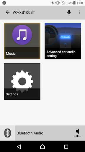 Advanced car audio setting ekran görüntüsü