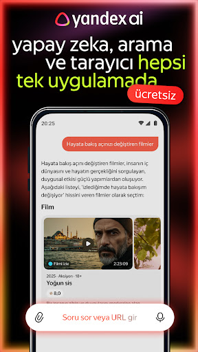 yandex ai: türkçe yapay zeka ekran görüntüsü