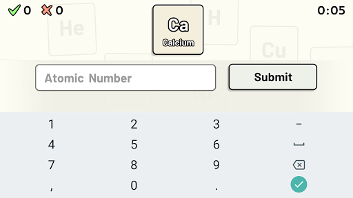 Periodic Table Quiz ekran görüntüsü
