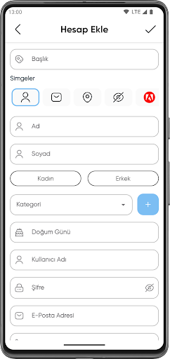 Hesaplarım ekran görüntüsü