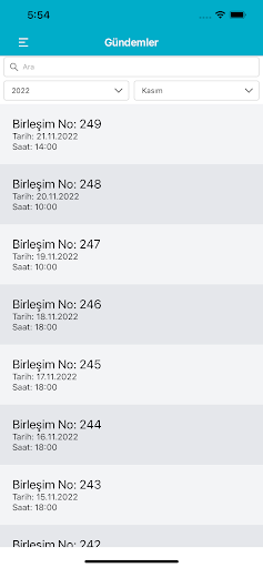Meclis Gündemi ekran görüntüsü