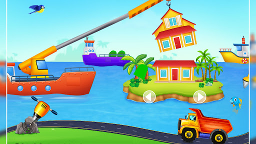 kids builder truck game ekran görüntüsü