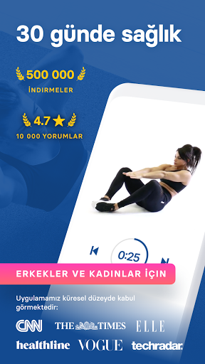 Evde Karın ve Sırt Egzersizi ekran görüntüsü