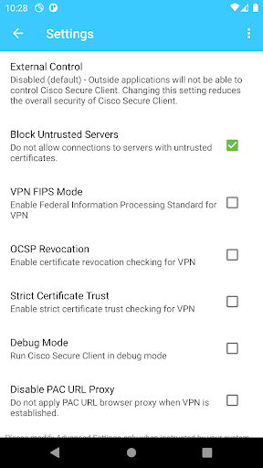Cisco Secure Client-AnyConnect ekran görüntüsü