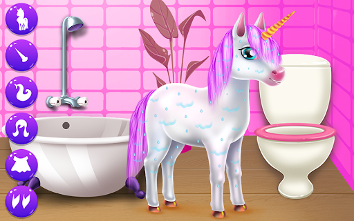 Cute Unicorn Caring & Dressup ekran görüntüsü