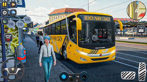 US Bus Game Sim Coach Driving ekran görüntüsü