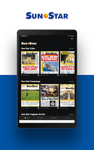 Sun.Star E-paper ekran görüntüsü