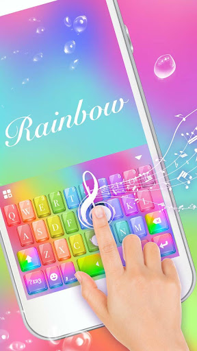 Rainbow1 Klavye Teması ekran görüntüsü