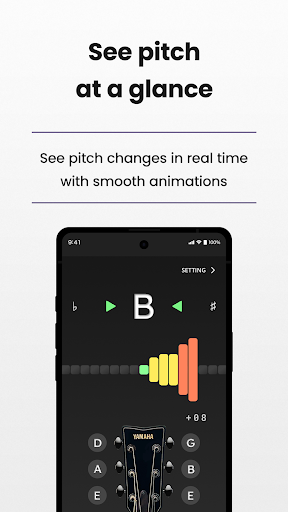Yamaha Tuner for Guitar-Tuning ekran görüntüsü