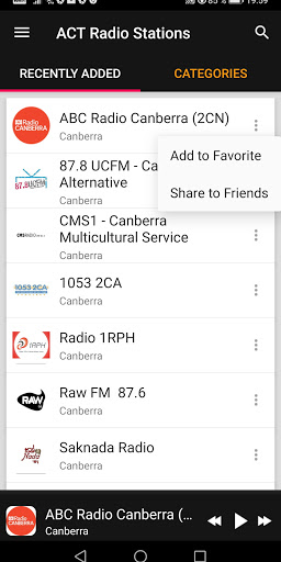 ACT Radio Stations - Australia ekran görüntüsü