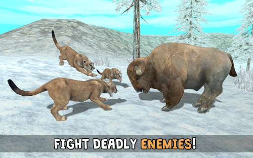 Wild Cougar Sim 3D ekran görüntüsü