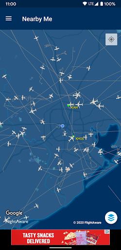 FlightAware Flight Tracker ekran görüntüsü
