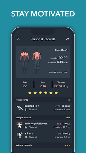 Blast - Gym Workout Tracker ekran görüntüsü