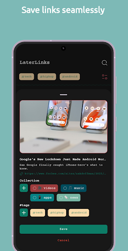 LaterLinks: Bookmark Saver ekran görüntüsü