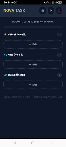 Nova Task ekran görüntüsü