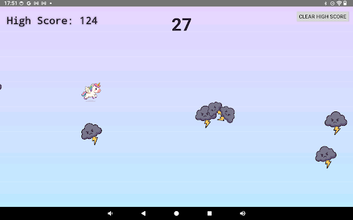 Unicorn Cloud Dodge ekran görüntüsü