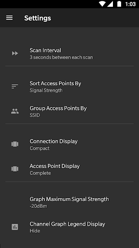 WiFi Analyzer (open-source) ekran görüntüsü