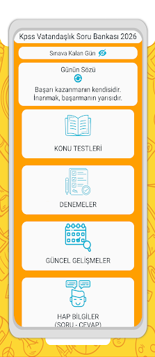 KPSS Vatandaşlık Soru Bankası ekran görüntüsü