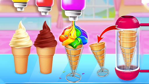 Ice Cream Cone-Ice Cream Games ekran görüntüsü