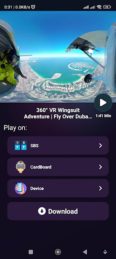 PlayVR: 360 Video Player ekran görüntüsü